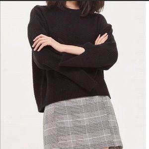Topshop black chunky boxy sweater
